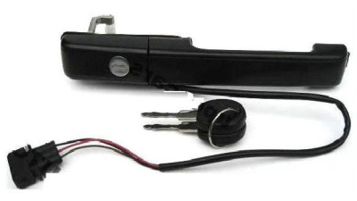 Maner exterior deschidere usa Vw Passat B4 03.1988-10.1993, Portiera Fata, Stanga, cu butuc + 2 chei 357837205A , pt modele cu inchidere centralizata 