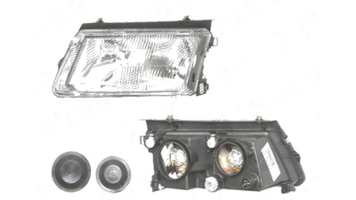 Far Volkswagen Passat (B5 (3b)), 09.1996-11.2000, fata, Stanga, H1+H7+W5W; manual/electric; fara motoras, DEPO