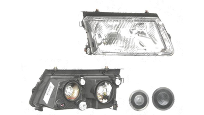 Far Volkswagen Passat (B5 (3b)), 09.1996-11.2000, fata, Dreapta, H1+H7+W5W; manual/electric; fara motoras, DEPO