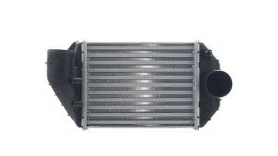 Intercooler Skoda Superb (3U), 12.2001-08.2003, motor 2.5 TDI 114kw, diesel, cu/fara AC, aluminiu brazat/plastic, 215x172x62 mm, intercooler stanga; fara senzor presine, sonda senzor 12mm, 