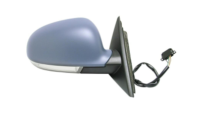 Oglinda usa exterioara VW Passat (B5), 2003-01.2005, partea Dreapta, reglare electrica; carcasa grunduita; incalzit; sticla convexa; geam cromat; cu Lucas, Aftermarket