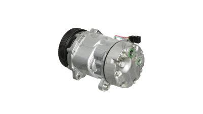Compresor aer conditionat Seat Alhambra, 1996-2010, VW Sharan, 1995-2010, motorizare 1.8 T, 110kw, benzina, rola curea 119 mm, 6 caneluri, tip Sanden: SD7V16
