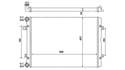 Radiator racire Best Auto Vest 955108B1
