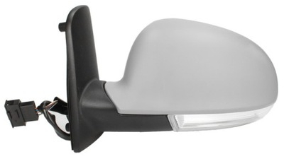 Oglinda exterioara VW Sharan (7M) 04.2004-04.2010 Partea Stanga Crom Asferica Electrica Cu Incalzire, cu semnalizare, carcasa grunduita, cu 9 pini, cu pliere