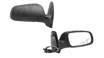 Oglinda exterioara Seat Alhambra (7V8/7V9), 02.2001-06.2004, Vw Sharan (7M), 04.2000-04.2004, Dreapta, Crom, manuala, prin cablu, Fara incalzire, carcasa neagra, Convex, View Max, 7M0857528; 7M1857522; 7M3857508; 7M385750801C; 7M3857508L 9551521M