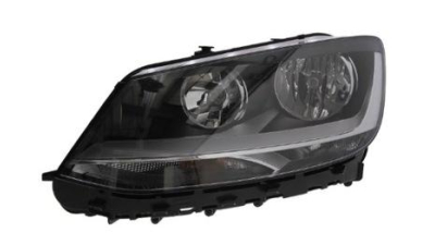 Far Vw Sharan (7n), 04.2010-, Electric, tip bec H7+H7, omologare ECE, cu motoras, 7N1491005; 7N1941005; 7N1941005B, Stanga, marca AL (Automotive Lighting)