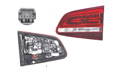 Stop spate lampa Volkswagen Sharan (7n), 05.2015-, spate, Dreapta, partea interioara; cu mers inapoi; LED+PY21W+W16W; cu suport becuri, AL (Automotive Lighting)