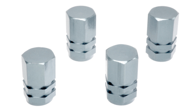 Set capacele auto Automax pentru ventil hexagon silver, 4 buc.