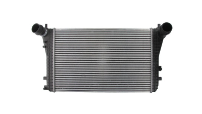 Intercooler Seat Alhambra (7N), 06.2010-, motor 2.0 TDI 100/103/125/130kw, diesel, 1.4 TSI 110kw, benzina, cu/fara AC, aluminiu brazat/plastic, 617x407x32 mm, Delphi, 