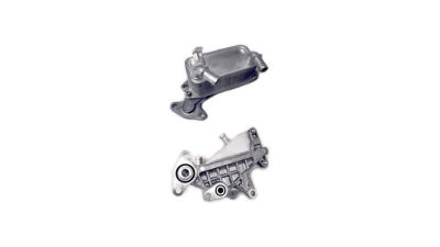 Radiator racire ulei motor, termoflot VW Passat (B6), 2005-07.2010, motor 1.6 TDI, 1.9 TDI, 2.0 TDI, diesel, 1.4 TSI, 1.6, 1.8 TSI, 2.0/2.0 TSI, 3.2 V6, 3.6 V6 benzina, cv automata, , 141x71x68 mm, racitor transmisie; garnituri incluse, din aluminiu