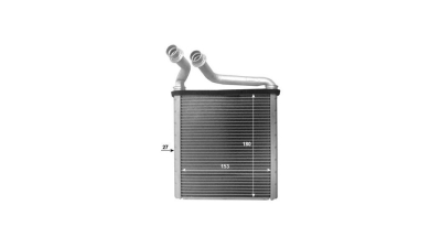 Radiator Incalzire VW Passat (B6), 04.2005-08.2010, Passat (B7), 06.2010-2015, diesel, benzina, de tip Denso, aluminiu brazat/aluminiu, 187x154x26 mm, SRLine