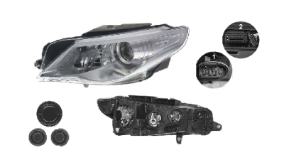 Far Volkswagen Passat Cc (357), 06.2008-02.2012, fata, Stanga, bi-xenon; cu lumini de curbe; D1S+H7+P21W+W5W; electric; fara unitate control; fara ballast; cu motor, DEPO