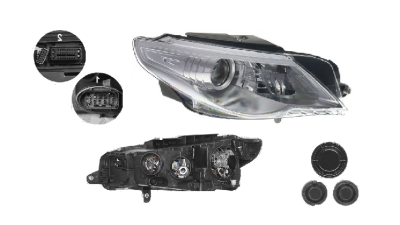 Far Volkswagen Passat Cc (357), 06.2008-02.2012, fata, Dreapta, bi-xenon; cu lumini de curbe; D1S+H7+P21W+W5W; electric; fara unitate control; fara ballast; cu motor, DEPO