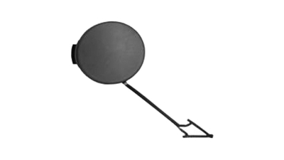 Capac bara carlig remorcare Vw Caddy Iii/Life (2k, 06.2010-2015, Touran 1t3 07.2010-08.2015, parte montare fata, grunduit, 956307-9, Aftermarket