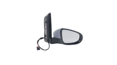 Oglinda exterioara Volkswagen Touran (1t3), 07.2010-08.2015, Stanga, reglare electrica; grunduit; incalzita; geam asferic; cromat; 6 pini; cu semnalizare