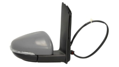 Oglinda exterioara VW Touran 07.2010-08.2015, Partea Dreapta Convex Electrica Cu Incalzire, carcasa grunduita, cu semnalizare, 13 pini, cu pliere, cu lampa perimetru, cu memorie