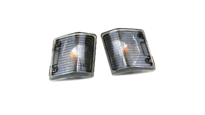 Set lampa semnalizare fata VW Transporter (T3), 07.1979-1992, partea Stanga , Dreapta, fumurie, cu suport becuri, Depo