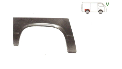 Segment reparatie aripa spate Vw Transporter T3 1979-1992 Partea Dreapta, Spate,