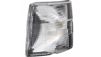 Lampa semnalizare fata Vw Transporter (T4) Tuning 07.1996-03.2003, Dreapta, ECE, cu carcasa neagra, fara varianta caravelle, alba, fara suport becuri, TYC, 701953042F, 701953050D