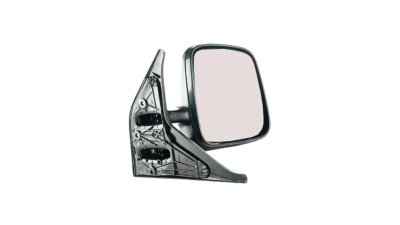 Oglinda exterioara VW Transporter (T4)/Caravelle/Multivan 07.1990-03.2003 Partea Dreapta Crom Convex Manuala Fara Incalzire, carcasa neagra