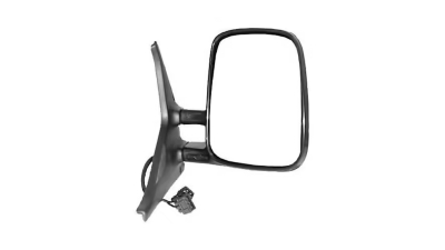 Oglinda exterioara VW Transporter (T4)/Caravelle/Multivan 07.1990-03.2003 Partea dreapta, reglare electrica, geam Plan Fara Incalzire, carcasa neagra, mufa cu 3 gauri/ 3 pini