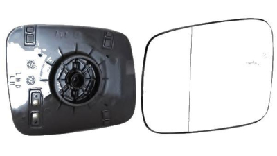 Geam oglinda VW Transporter (T4)/Caravelle/Multivan 07.1990-03.2003 Partea Stanga Crom Asferica Fara Incalzire, View Max