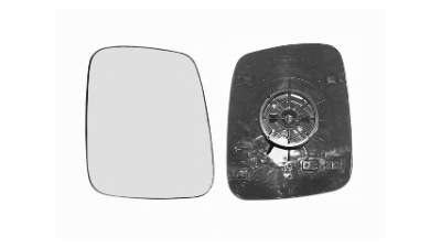 Geam oglinda VW Transporter (T4)/Caravelle/Multivan 07.1990-03.2003 Partea Dreapta Crom Convex Fara Incalzire 701857522L