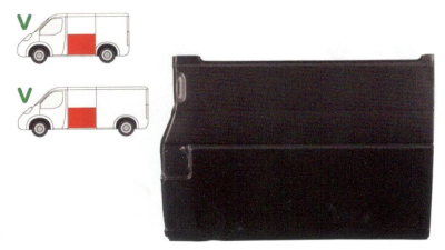 Panou reparatie lateral Vw Transporter T4, 1990-2003, Partea Stanga, Lateral partea din mijloc, lungime 1400 mm, inaltime pana la fereastra, (pentru modelul scurt si lung)