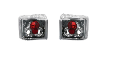 Set stopuri Spate VW Transporter (T4)/Caravelle/Multivan, 07.1990-03.2003, partea Stanga+Dreapta, transparent, argintiu; tuning; Omologare: ECE, Taiwan