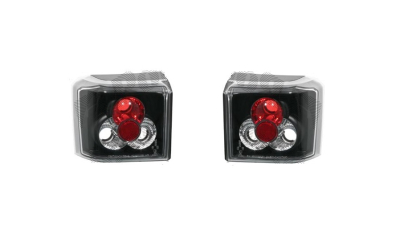 Set stopuri Spate VW Transporter (T4)/Caravelle/Multivan, 07.1990-03.2003, partea Stanga+Dreapta, negru, transparent; tuning; Omologare: ECE, Taiwan