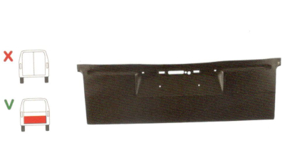 Segment reparatie haion spate Vw Transporter T4, 1990-2003, Partea Centru, Spate, inaltime 425 mm, pentru modelul cu o usa spate (haion)