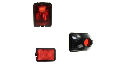 Lampa ceata spate Vw Transporter (T4)/Caravelle/Multivan, 07.90-03.03, Vw Transporter (T4)/Caravelle/Multivan, 07.90-03.03, fara suport bec, omologare ECE, spate, in bara de protectie, rosu, 7D0945729, Stanga , Dreapta