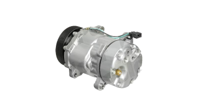 Compresor aer conditionat VW Transporter/Multivan/Caravelle T4, 1991-2003, motorizare 2.8 V6, 150kw, benzina, rola curea 120 mm, 7 caneluri, tip Sanden: SD7V16