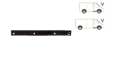 Prag interior Vw Transporter (T5), 2004-2009, parte montare sub usa fata partea dreapta, 956842-2, Aftermarket