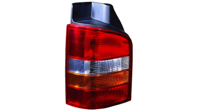 Stop spate lampa VW Transporter/Multivan (T5), 04.2003-2015, partea Stanga, cu 2 usi spate, semnalizare alba, fumuriu, Depo