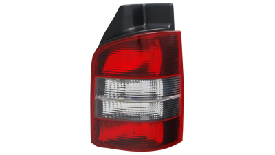Stop spate lampa VW Transporter/Multivan (T5), 04.2003-2015, partea Dreapta, cu 2 usi spate, semnalizare alba, fumuriu, Depo