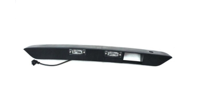 Lampa numar VW Transporter/Multivan (T5), 04.2003-2015, 2 Usi Spate, Transporter/Multivan (T6), 04.2015-, 2 Usi Spate, partea Stanga+Dreapta, C5W; bandou negru; cu suport de sprijin; cu garnituri; cu cablaj; cu becuri; Omologare: ECE/SAE, OE