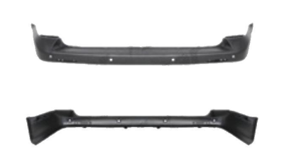 Bara spate Vw Transporter (T5)/Multivan, 04.2003-10.2009, Negru, CU gauri Senzori parcare, 7H0807417D, 956896-4