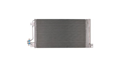 Condensator climatizare VW Transporter/Multivan/Caravelle T5, 2003-2016, motor 1.9 TDI, 75 kw/77 kw; 2.0 TDI, 75 kw/103 kw diesel, full aluminiu brazat, 720(685)x390(380)x16 mm, cu uscator si filtru integrat