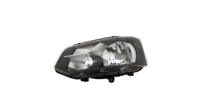 Far Vw Transporter/Multivan (T5) 10.2009-, Stanga, tip bec H4, reglare electrica, cu lumini pentru timp de zi, ECE, cu motoras, Depo, 7E1941015D, 7E1941015H