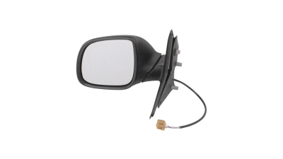 Oglinda exterioara VW Transporter (T5) 10.2009-2015, Partea Stanga, geam Crom Asferic Electric Cu Incalzire, carcasa neagra, cu 5 pini, SRLine Polonia, 7E18575079B9 