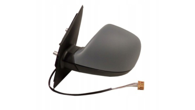 Oglinda exterioara VW Transporter (T5) 10.2009-2015, Partea Stanga Crom Asferica Electrica Cu Incalzire 7E1857507Cp, carcasa grunduita, cu 5 pini, View Max