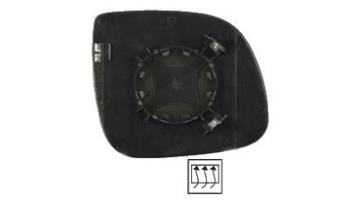 Geam oglinda Vw Amarok, 01.2010-, Vw Transporter (T5), 10.2009-2015, Transporter T6 04.2015-, Stanga, Crom, Cu incalzire, Asferica, View Max, 9569546M cu, diametru montare 84mm
