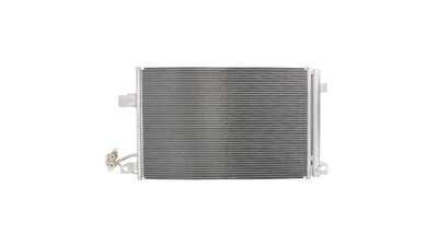 Condensator climatizare VW Transporter/Multivan/Caravelle T5, 05.2011-2016, motor 2.0 TSI, 150 kw benzina, cutie manuala/automata, full aluminiu brazat, 705 (660)x455 (440)x16 mm, cu uscator si filtru integrat