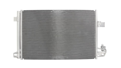 Condensator climatizare VW Transporter/Multivan/Caravelle T5, 05.2011-2016, motor 2.0 TSI, 150 kw benzina, cutie manuala/automata, full aluminiu brazat, 710(670)x452(442)x16 mm, cu uscator si filtru integrat