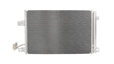 Condensator climatizare VW Transporter/Multivan/Caravelle T5, 05.2011-2016, motor 2.0 TSI, 150 kw benzina, cutie manuala/automata, full aluminiu brazat, 705(660)x447x16 mm, cu uscator si filtru integrat