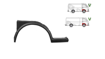 Segment reparatie aripa fata Vw Lt28/31/35, 75-04.1996, Fata, Dreapta, Aftermarket