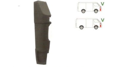 Segment Aripa fata VW Lt28/31/35, 1975-04.1996, partea Dreapta, fara gaura pentru semnalizare, 957024-4, inaltime 935 mm, aripa fata partea din fata de langa far