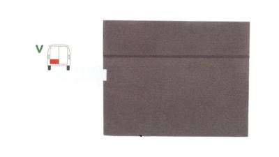 Panou reparatie usa VW LT28/31/35, 1975-1996 pt modele cu 2 usi spate, partea stanga, usa spate; inaltimea 55 cm, 