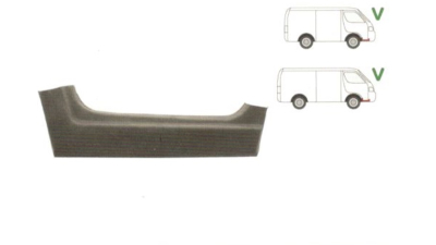 Prag VW Lt 28/31/35 1975-04.1996 Usa Fata Dreapta , prag din metal